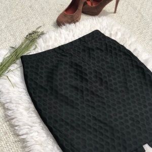 J.Crew The Pencil Skirt with Black Polka Dots